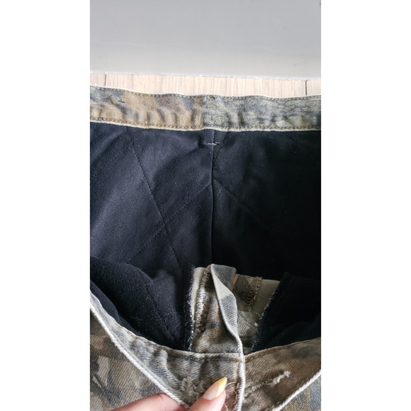 Wrangler Pro Gear Pants Mens 42x30 Realtree Camo Fleece Lined Hunting Outdoor - Picture 6 of 14